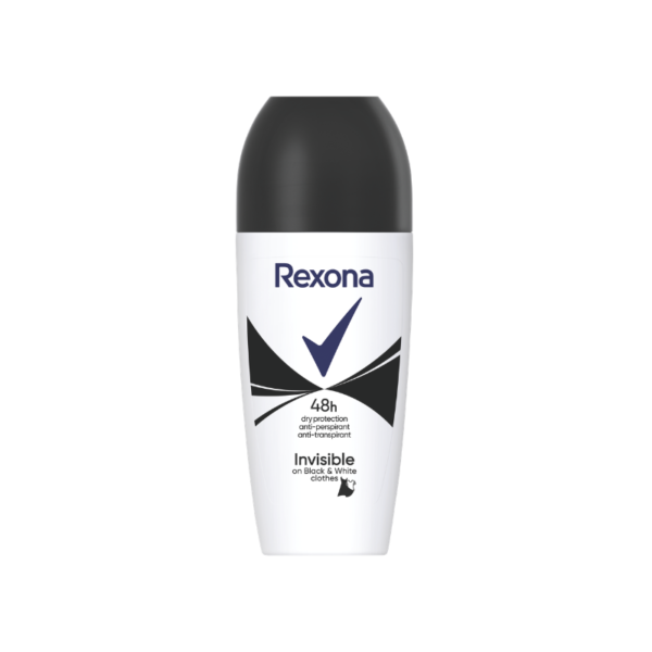 Rexona Invisible Black & White рол-он дезодорант 50 мл