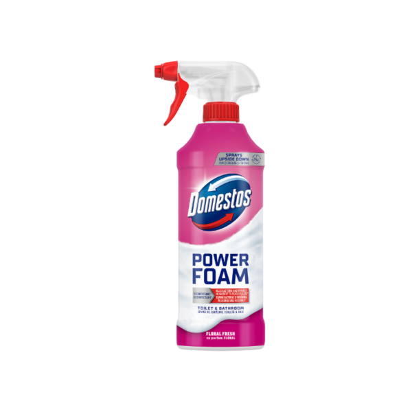 Domestos Power Foam Floral Fresh почистваща пяна – 435 мл