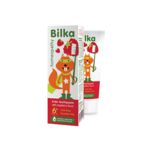 Untitled design - 2026-07-18T114224.589 Bilka Homeopathy Kids паста за зъби с вкус на малина 6+ – 50 мл