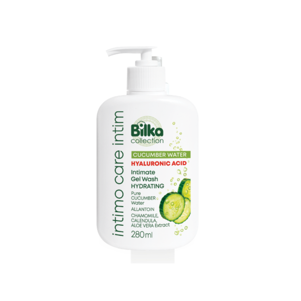 Bilka Intimo Care Cucumber Water & Hyaluronic Acid хидратиращ интимен измиващ гел 280 мл