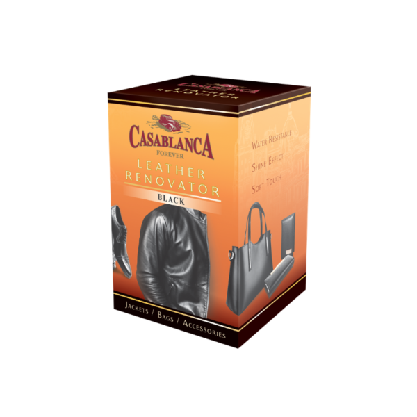 Casablanca Leather Renovator Black реноватор за черна кожа 50 мл