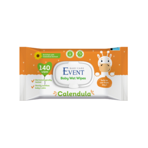 EVENT Baby мокри кърпички с Невен (Calendula) – 140 бр.