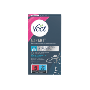 Восъчни ленти Veet Expert за бикини зона и подмишници, 16 бр.