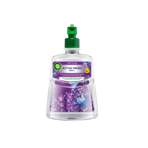 Пълнител за автоматичен ароматизатор Air Wick Active Fresh Лавандулова поляна и сини камбанки, 228 мл