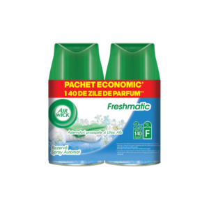Untitled design - 2026-08-04T211826.744 Air Wick Freshmatic Свежо спално бельо и бял люляк пълнители, 2 × 250 мл