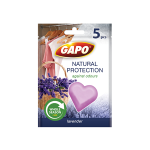 GAPO таблетки за гардероб с аромат на лавандула – сърце, 5 бр.