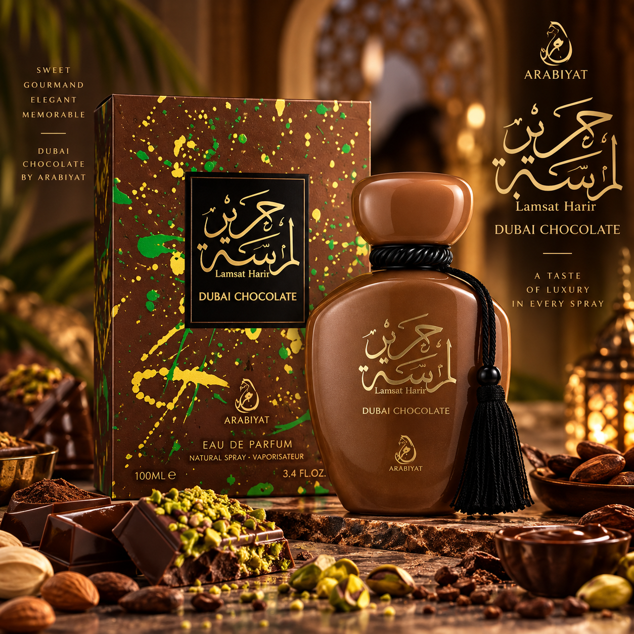 Arabiyat Lamsat Harir Dubai Chocolate EDP 100 мл – унисекс парфюм