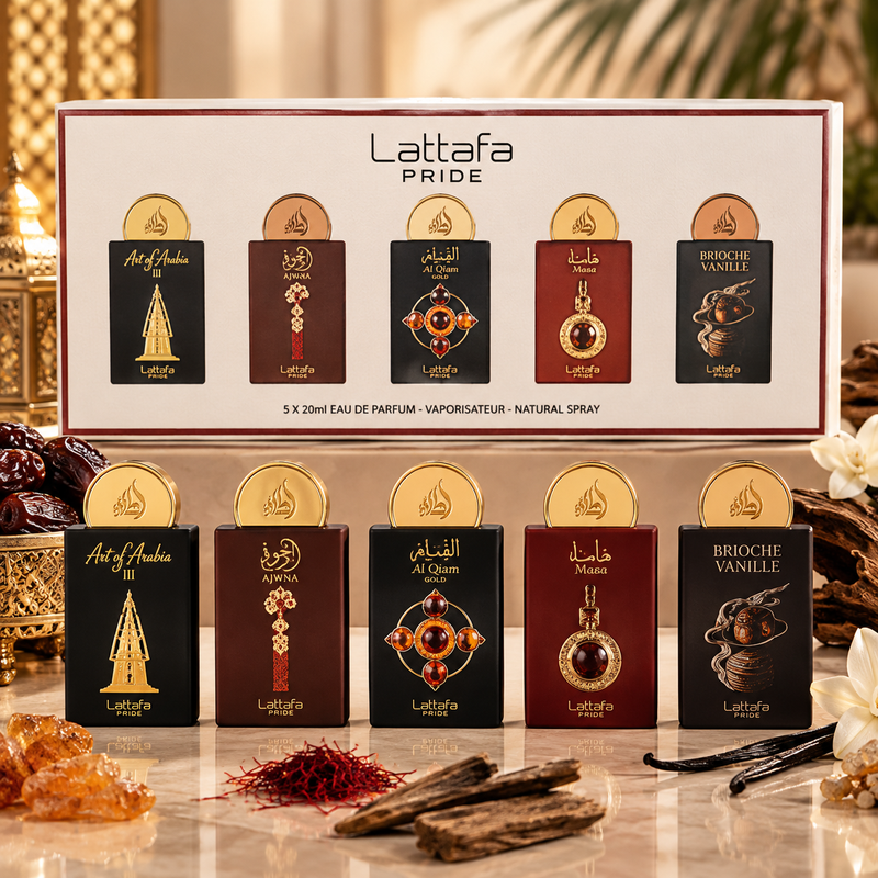 Lattafa Pride Mini Gift Set – подаръчен комплект 5 парфюма × 20 мл, унисекс